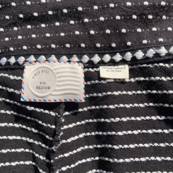 ANTHROPOLOGIE Pin-up Calendar Girl Black with White Polka Dots Top Womens Medium - Picture 7 of 11